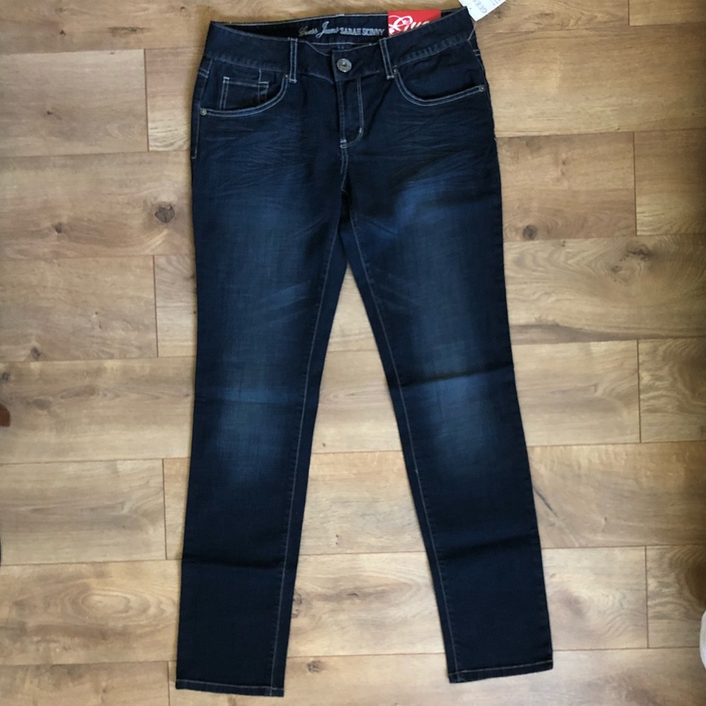 Guess Low Rise Skinny Dark Gray/Black